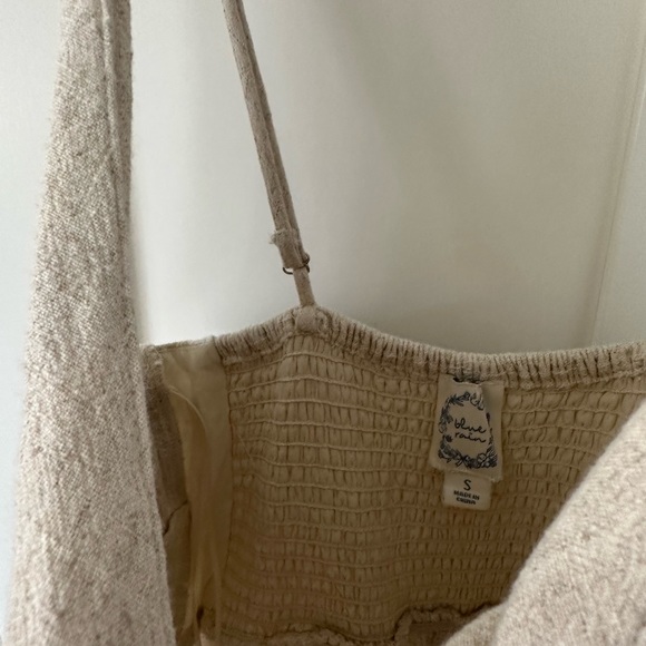 Cream Linen Style Romper/Jumpsuit - Picture 6 of 6